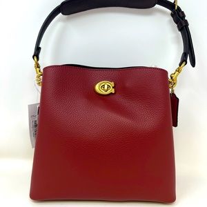 New coach Crossbody willow Bckt cherry